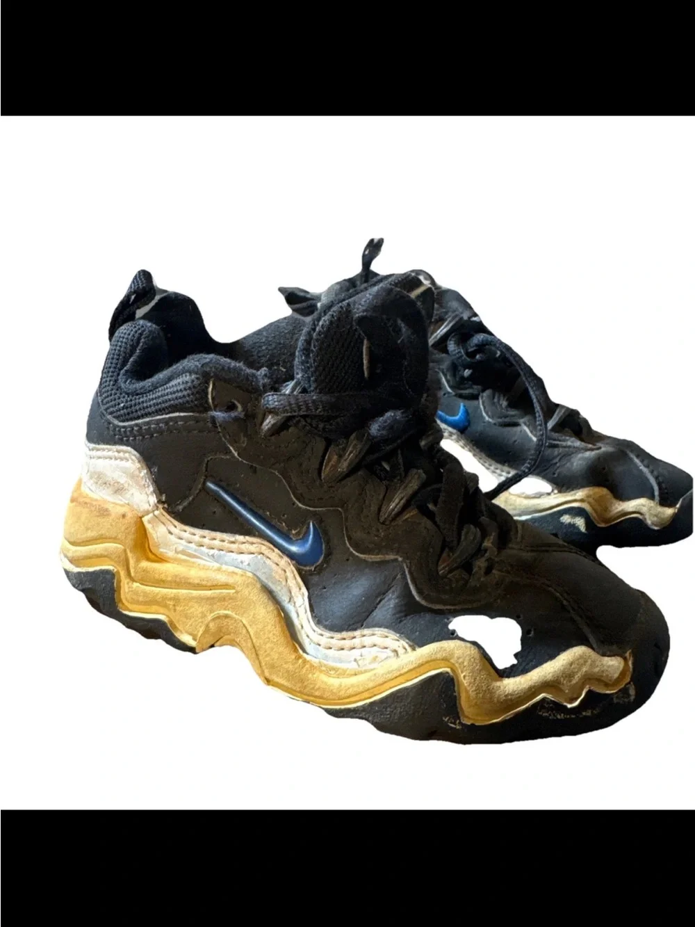 vintage kids nike rim breaker shoes size 9.5 c 1990s